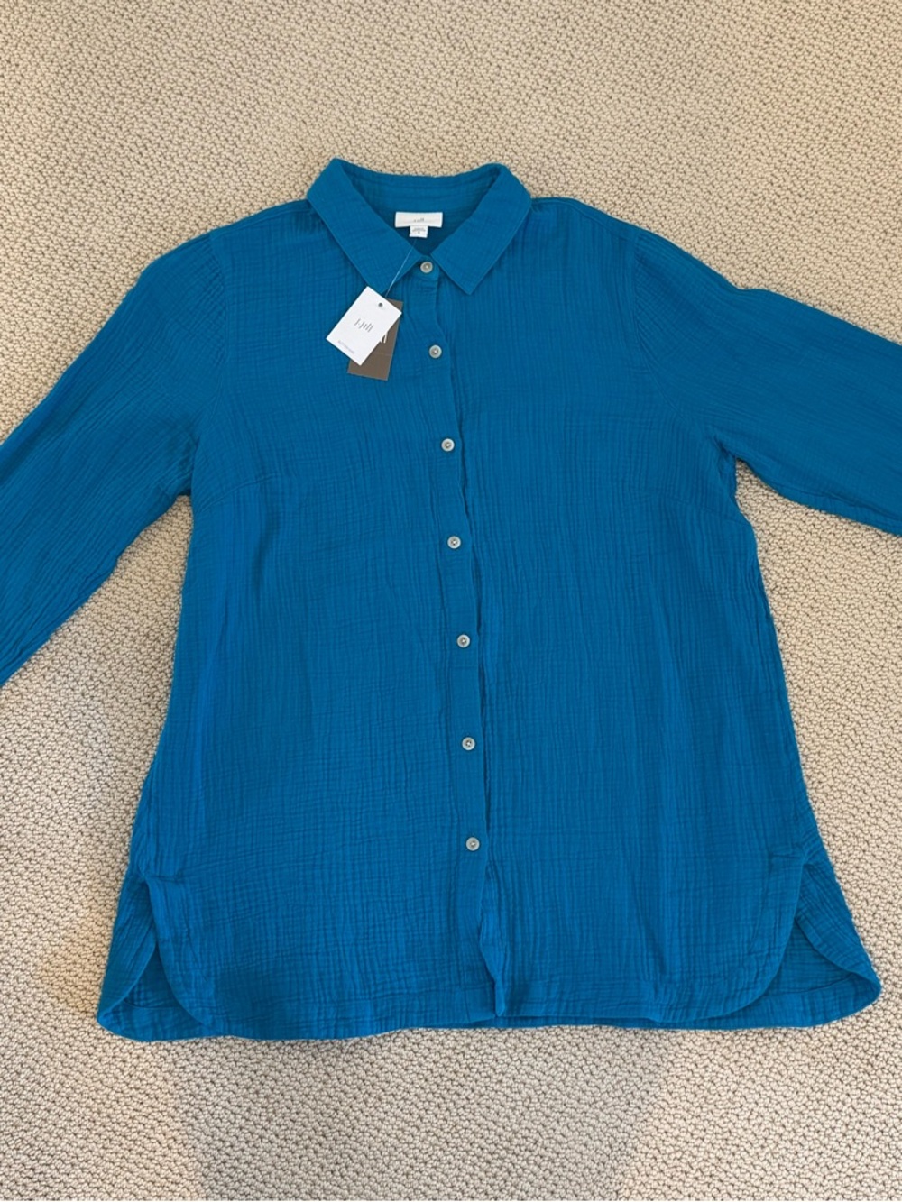 JJill | NWT Gauzey Button Down Top